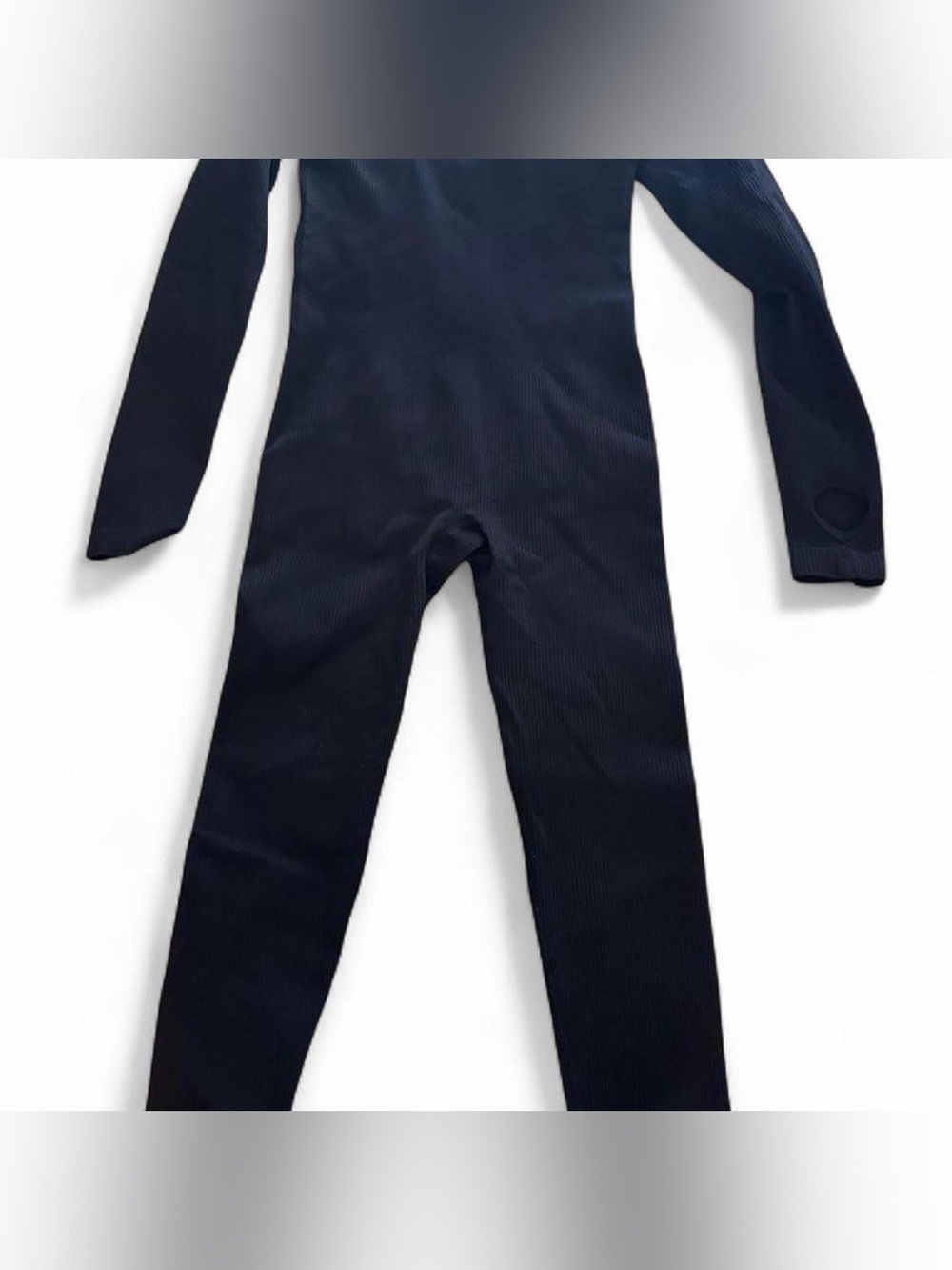 Long-Sleeve Ribbed One-Piece - Picture 1 of 4